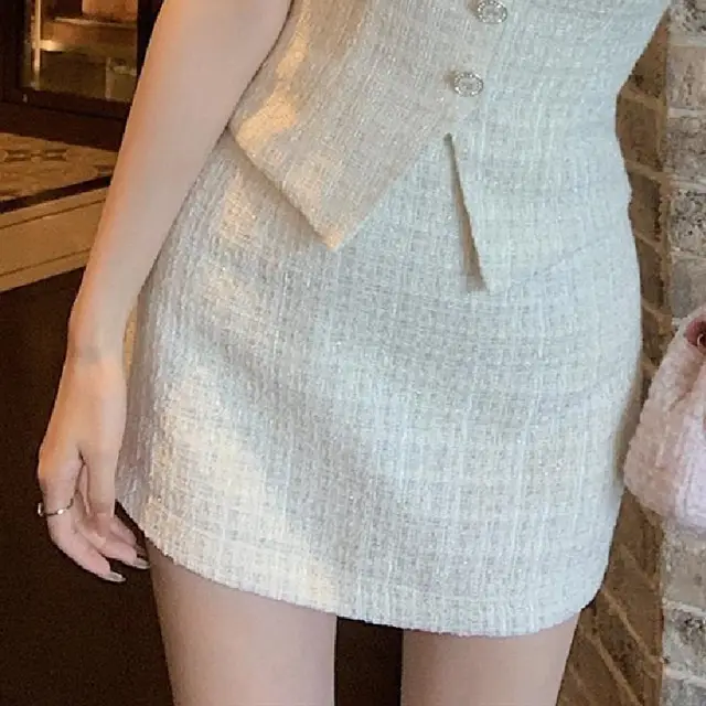 Fashion Personalized Autumn New Women's Suit Cream White Skirt - Shop at LoveMi