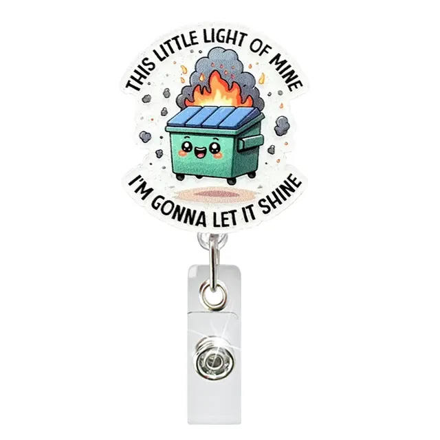 Glitter Acrylic Silly Goose Clip Flame - Shop at LoveMi