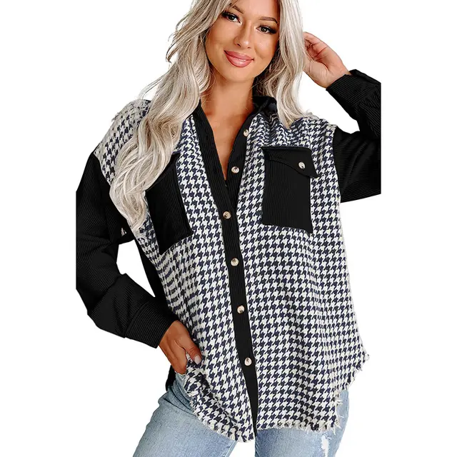 Season New Fashion All match Printed Jacket Black - Shop at LoveMi
