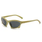 Green Frame Gray Lens