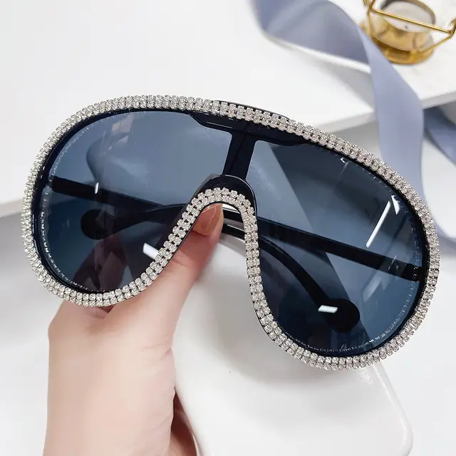 Diamond embedded Sunglasses Outdoor Photography Sunglasses C8 - Shop at LoveMi