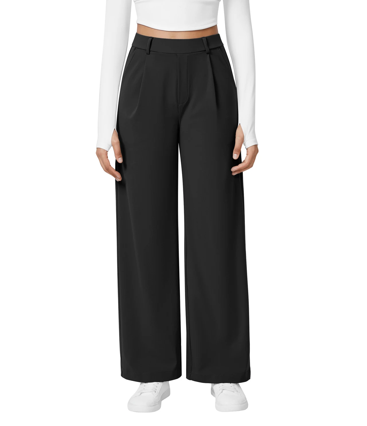 Women's Outdoor Sports And Casual Yoga Trousers - Black