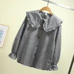 Big Doll Collar Black Plaid