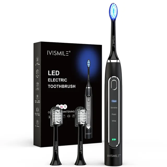 Electric Toothbrush LED Soft Hair Black - Shop at LoveMi