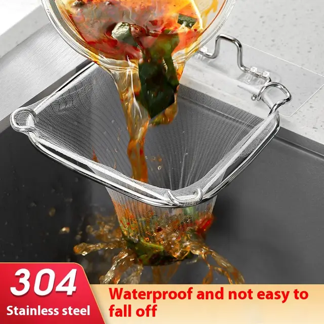 Stainless Steel Sink Garbage Filter Draining Kitchen Rack 304 Upgrade - Shop at LoveMi
