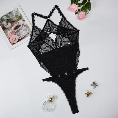 Women's Fashion Personalized Lace Jumpsuit Black - Shop at LoveMi