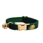 Green Feather Cat Collar