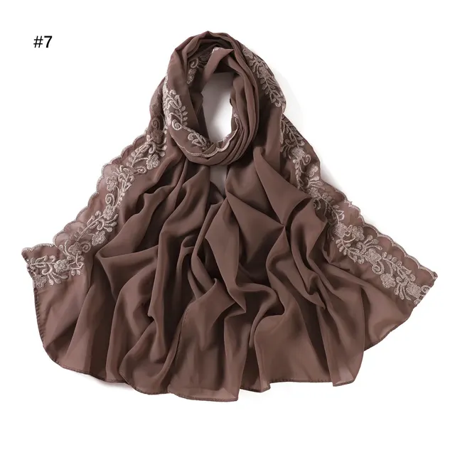 Fashion Solid Color Chiffon Women's Scarf Khaki - Shop at LoveMi