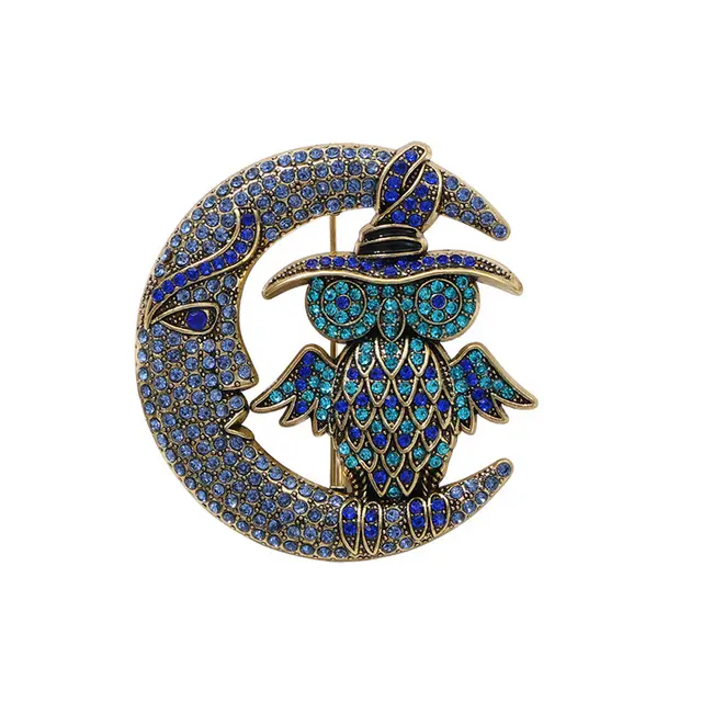 Heavy Industry Full Diamond Animal Pin Women's Accessories Mty0023 Blue - Shop at LoveMi