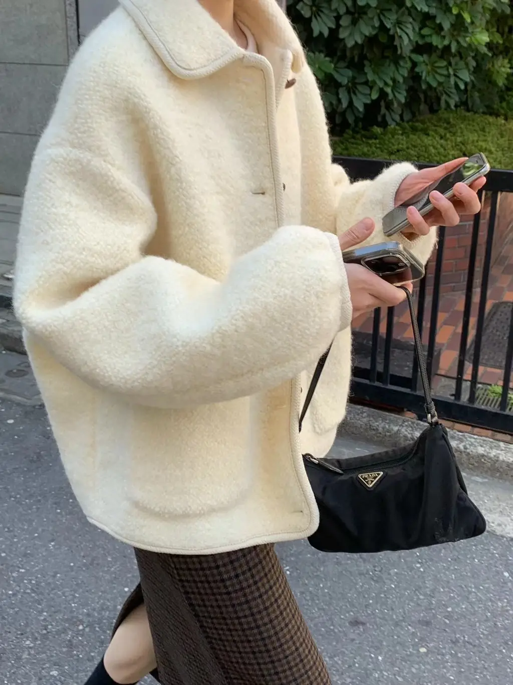 Cute Fashion Winter Coat For Women - Beige