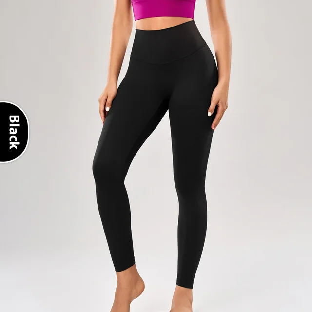 Waist Back Pocket Slim Fit Fitness Pants Black - Shop at LoveMi
