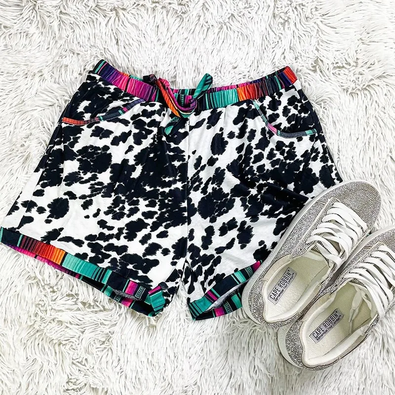 Leopard Print Sports Casual Shorts For Women - Leopard Print - View 1