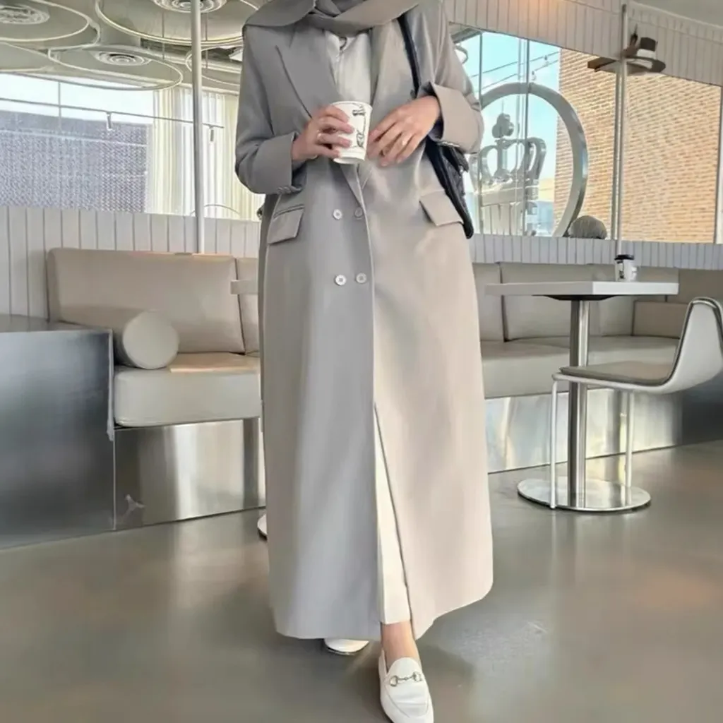 Autumn And Winter Cardigan Robe Elegant Women - Beige