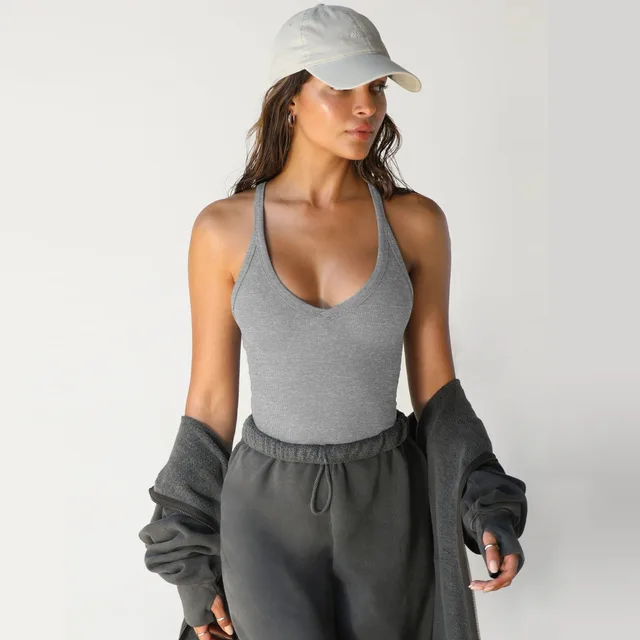 Knitted Vest European And American Women's Clothing Sexy Flower Gray - Shop at LoveMi