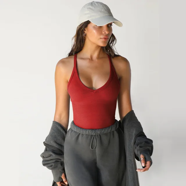 Knitted Vest European And American Women's Clothing Sexy Wine Red - Shop at LoveMi