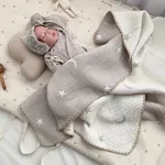 Star Moon Knitted Blanket