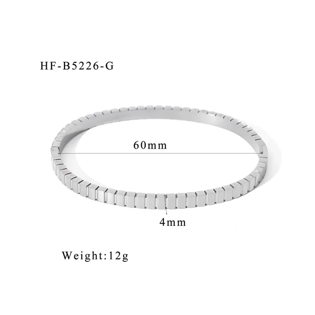 Design 18K Stainless Steel Zircon Bracelet Hfb5226S - Shop at LoveMi
