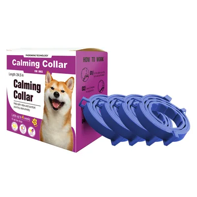 Soothing Collar Pet Supplies Cat And Dog Adjustable Blue Dog 63.5Cm - Shop at LoveMi