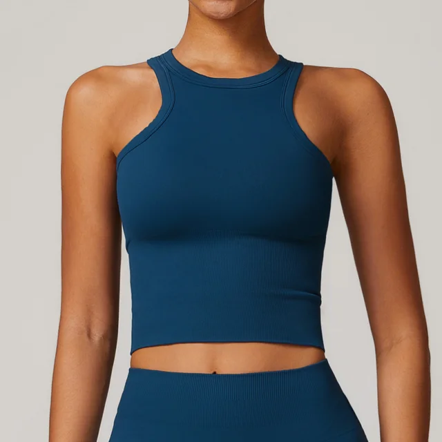 Fashion Sports Top Yoga Clothes For Women Blue - Shop at LoveMi