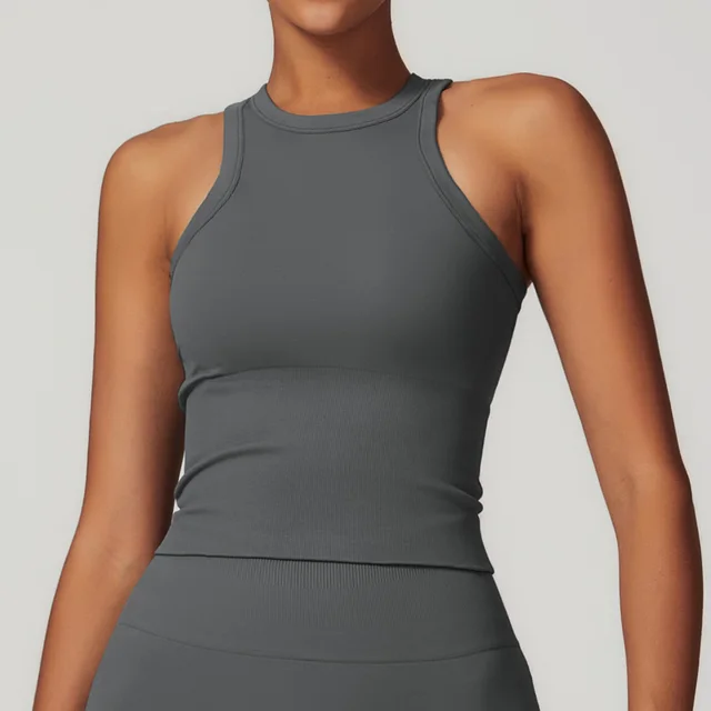Fashion Sports Top Yoga Clothes For Women Dark Gray - Shop at LoveMi