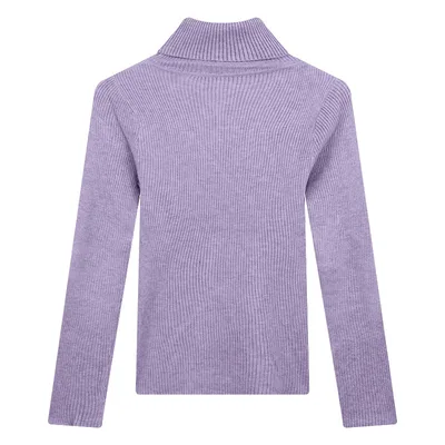 Thickening Inner Wear Skinny Versatile Long Sleeve Thermal Turtleneck Sweater For Women Purple - Shop at LoveMi