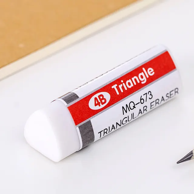 4B Triangle Black And White Only For Art Eraser White - Shop at LoveMi