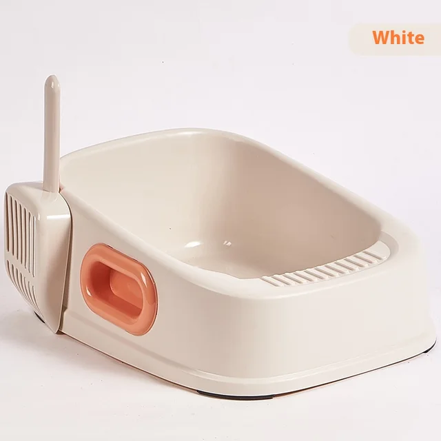 Cat Semi closed Toilet Binaural Handle Splash proof Sand Basin White - Shop at LoveMi