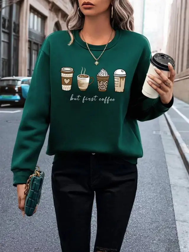 European And American Plus Size Women's Clothes Sweater Green - Shop at LoveMi