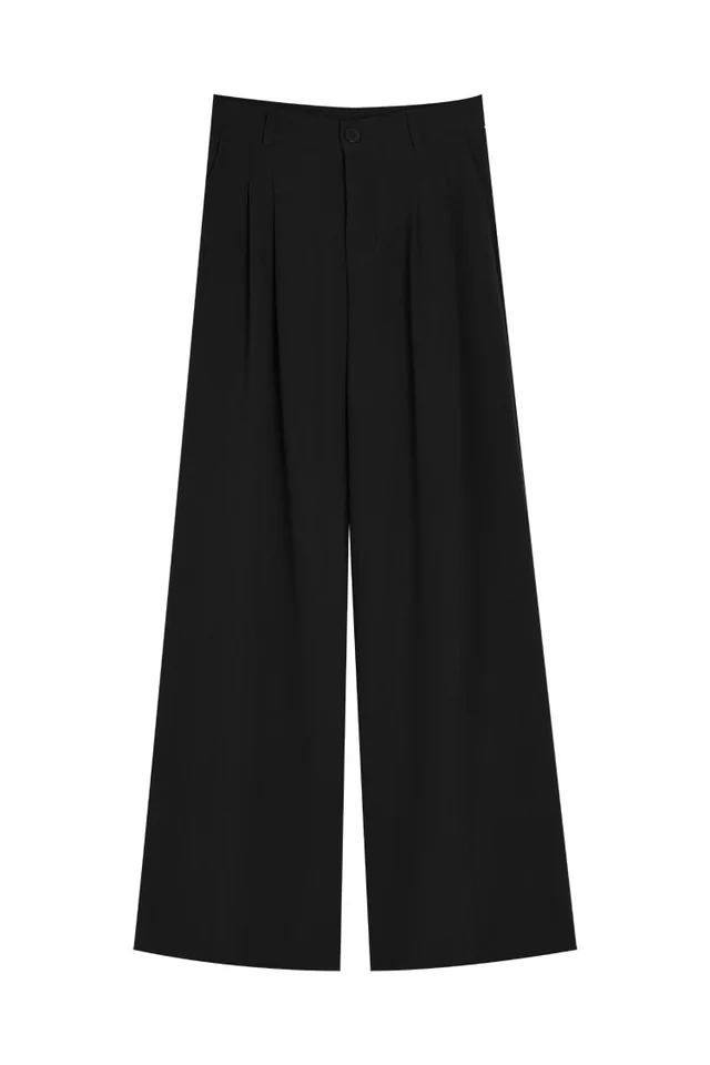 Autumn And Winter New High Waist Drooping Casual Pants Black - Shop at LoveMi