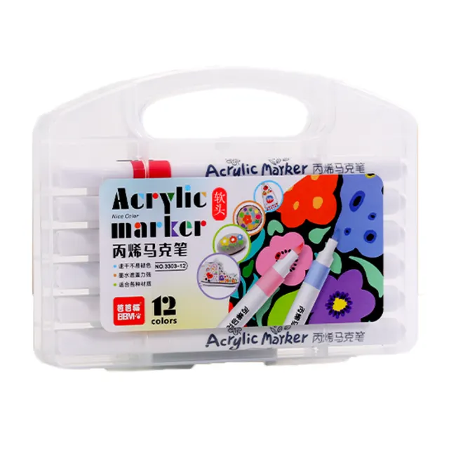 Soft Head Acrylic Marker Pen Suit Soft Head 80 Colors - Shop at LoveMi