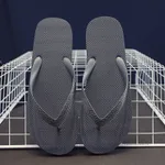 Summer Outdoor Beach Leisure Flip-Flops Slippers - Gray