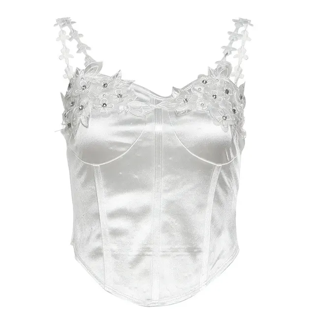Slim fitting Suspenders Vest Fashion High Waist Skirt Suit White Top - Shop at LoveMi