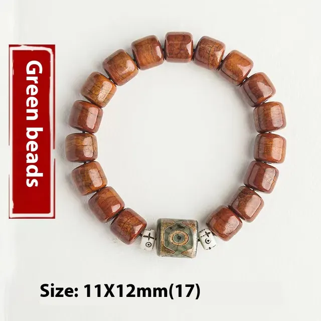 Tibetan Style Yak Bone Hand Toy Beads Bone Tibetan Beads Horn Bracelet 11X12Mm Green Tibet Beads - Shop at LoveMi