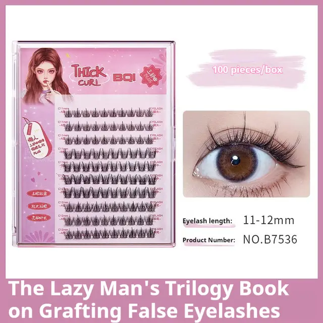Eyelash Book Large Capacity Single Cluster Comic Lazy Trilogy False Eyelashes Lazy Trilogy B7536 - Shop at LoveMi