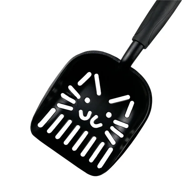 Pet Large Alloy Cat Litter Scoop Plastic Handle Cleaning Cat Face - Shop at LoveMi