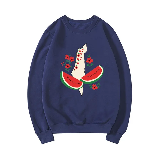 This Is Not A Watermelon Sweatshirts Funny Watermelon Women Navyblue - Shop at LoveMi