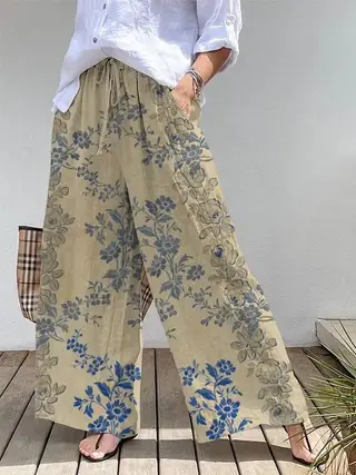 3D Wide Leg Culottes Loose Summer Women's Clothing Quick-drying Breathable - 13Color