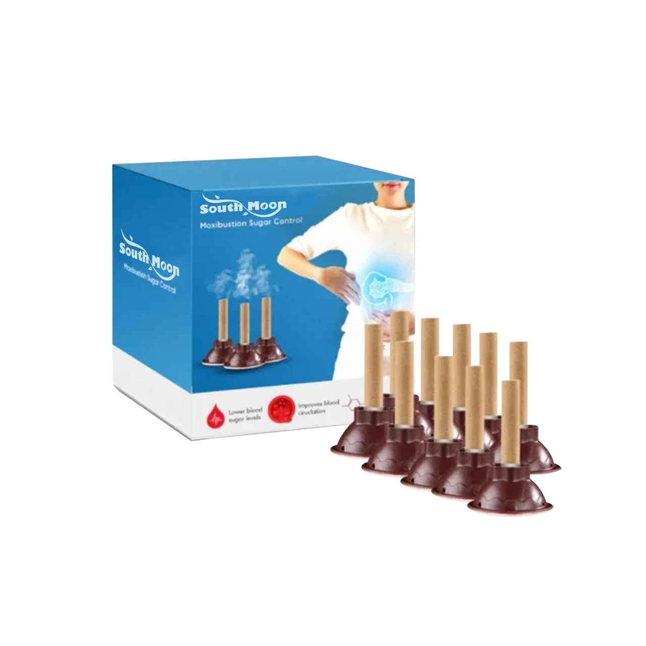 Middle-aged And Elderly Health Care Moxa-moxibustion Stick Relieve Physical Discomfort - 10Pcs