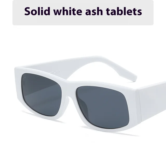 New Fashion Large Square Frame Glasses White - Shop at LoveMi