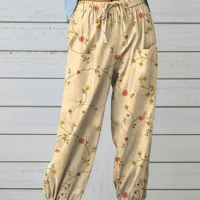 Cotton And Linen Loose Casual Women's Pants Straight 3 Colors - Shop at LoveMi