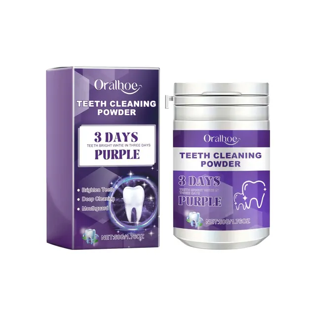 Purple Dental Powder Oral Care Cleaning Tartar Calculus 50G - Shop at LoveMi