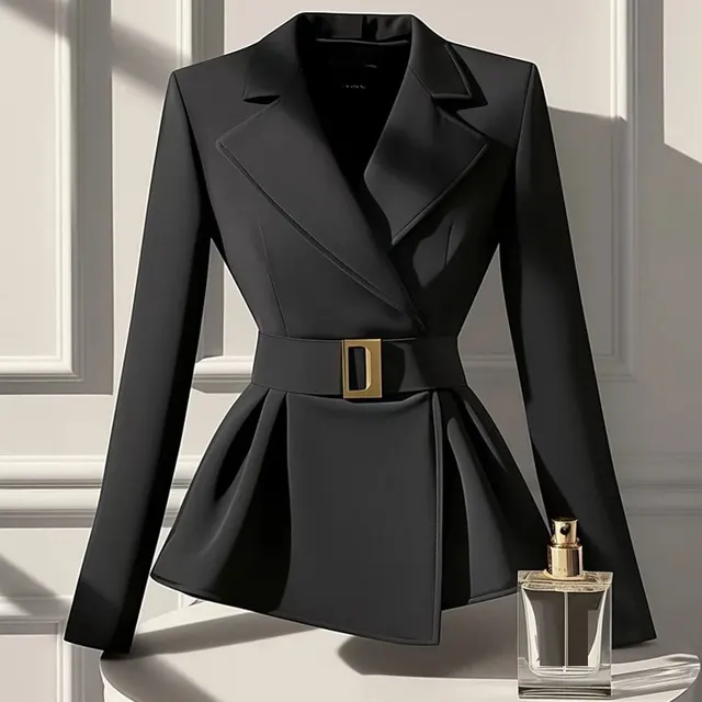 Black Suit Slim fit Jacket Elegant Socialite Design Sense Black - Shop at LoveMi