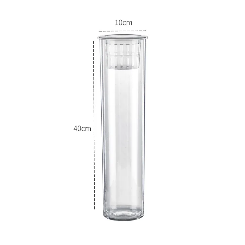Living Room Micro Landscape Desktop Ecological Pot Transparent Plastic Creative Decoration Fish Tank 5008 Cylinder 840 - Shop at LoveMi