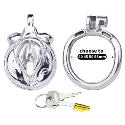 FRRK 211 Metal Pseudo Sissy Chastity Lock Silvery - Shop at LoveMi