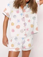 Digital Printing Can Be Outerwear Short-sleeved Shorts Suit Women - 3 Conch-Xxs