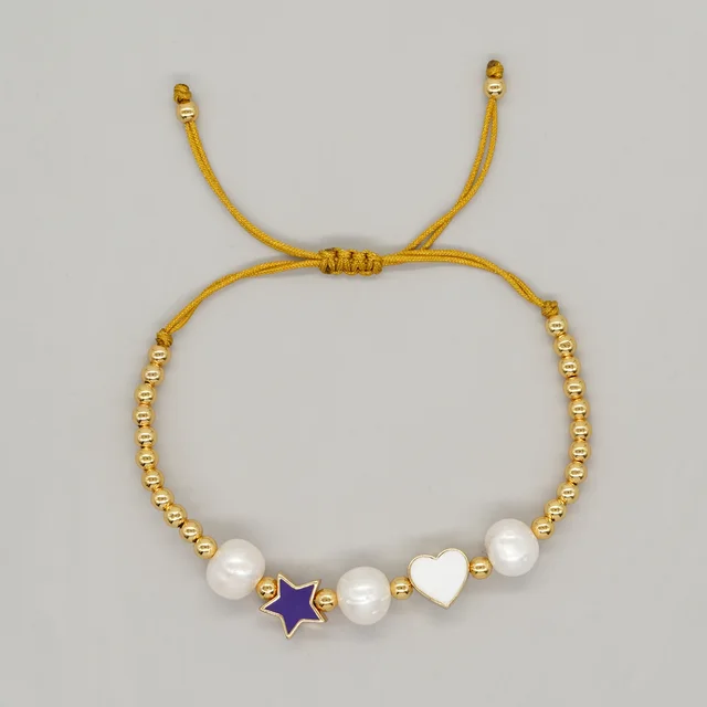 Copper Oil Drop Peach Heart Couple Bracelet Valentine's Day Zzb23051901D - Shop at LoveMi