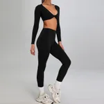 Black Long Sleeves Trousers