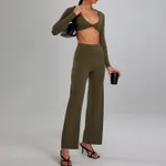 Green Long Sleeved Pants