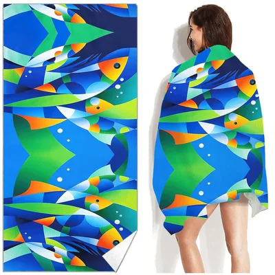 Bohemian Beach Towel Printed Swimming Sweat Towel Sty69 90X180Cm - Shop at LoveMi
