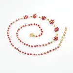 Dark Red Necklace